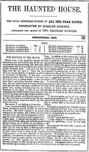 extra Christmas number. All The Year Round. 1859